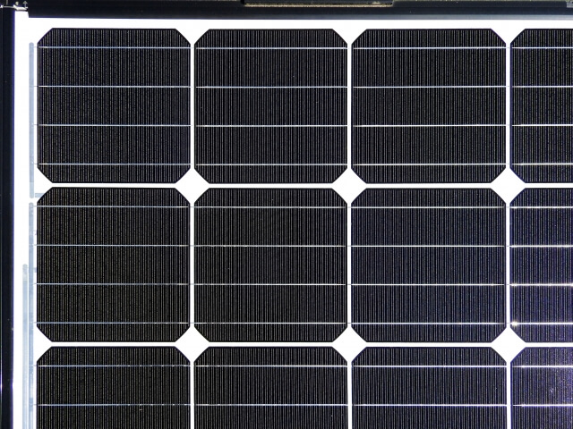 単結晶シリコンの太陽電池